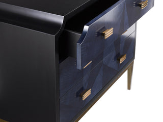 Blue color/finish variant of the chest; front-facing view (variant).