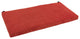 45"X19" Solid Microsuede Bench Cushion, Cardinal Red
