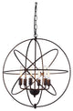 Elegant Lighting Vienna Pendant Lamp, 25"x27", Dark Bronze Finish