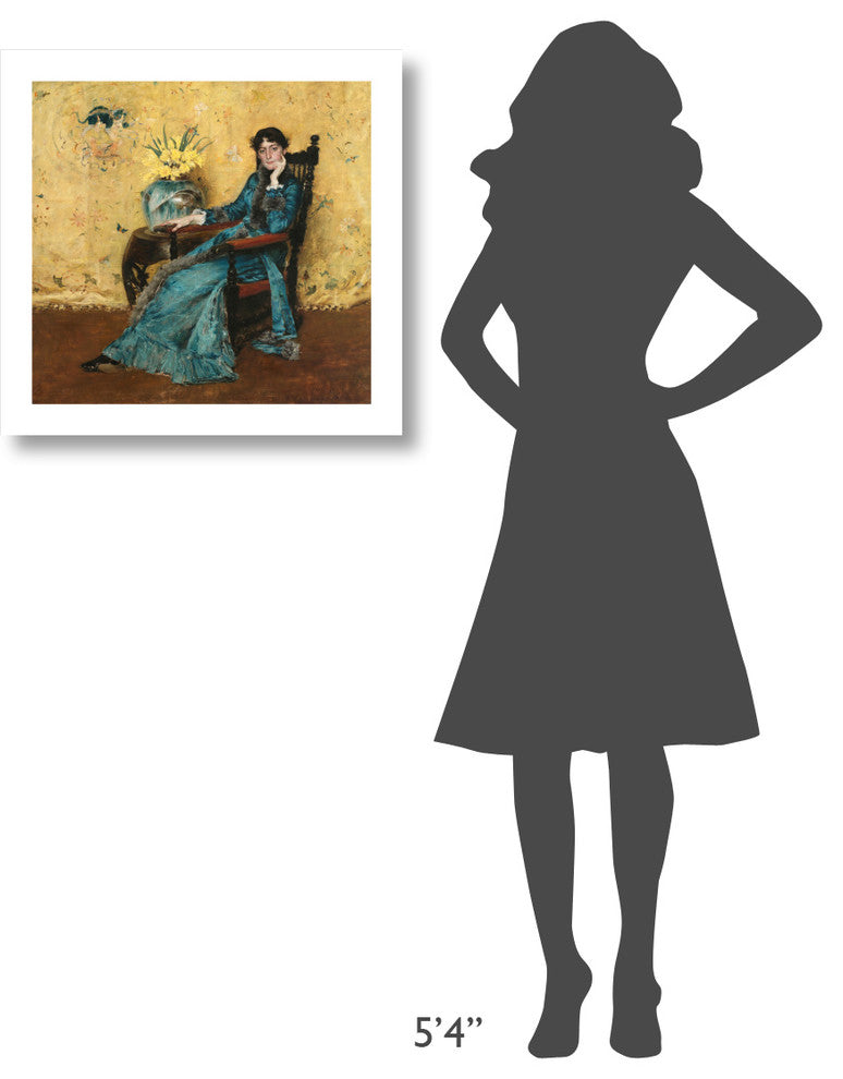 "Portrait of Dora Wheeler, 1882-1883" Print by William Merritt Chase, 24"x23"