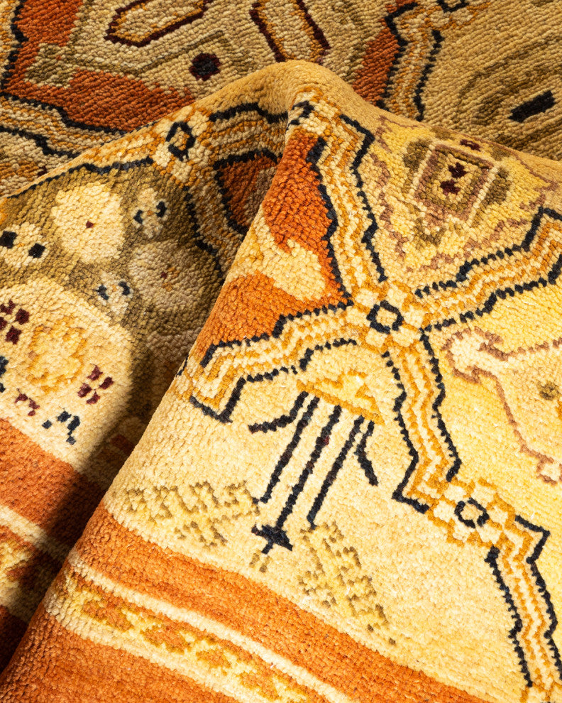 Semarang One-of-a-Kind Hand-Knotted Area Rug Brown, 3'4"x5'0"