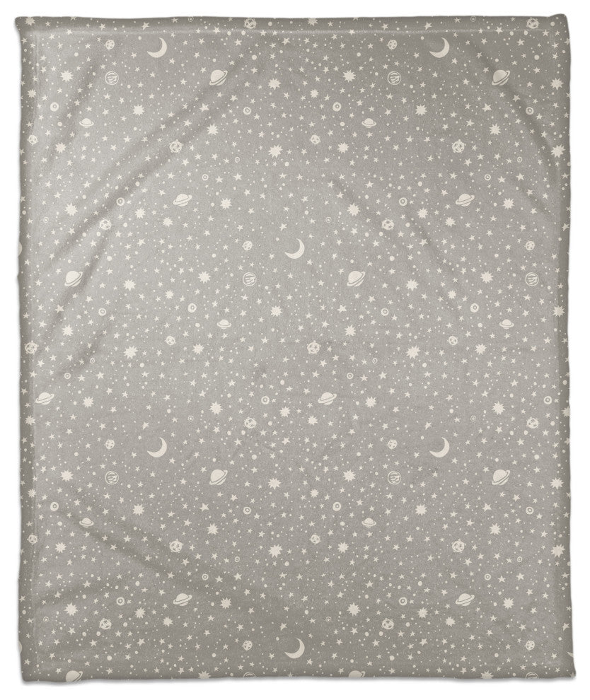 Space Doodle 50x60 Coral Fleece Blanket