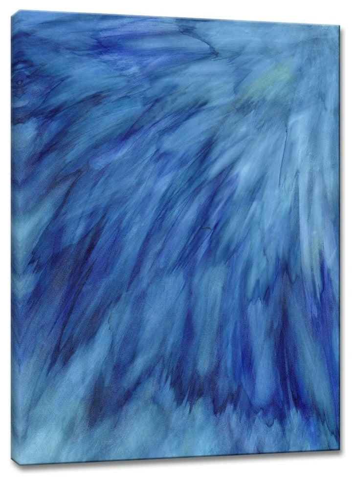Ready2HangArt ''Blue Feathers'' Canvas Wall Decor, 20"x16"