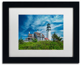 Blanchette Photography 'Cape Cod Light', Black Frame, White Matte, 14"x11"