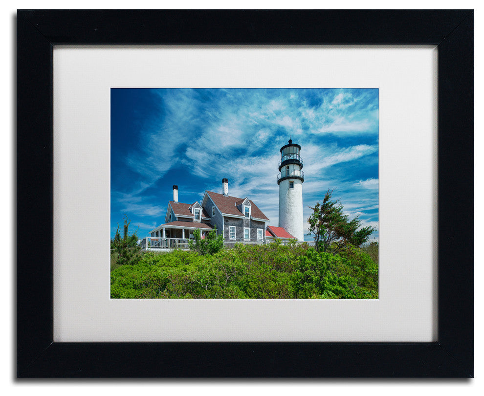 Blanchette Photography 'Cape Cod Light', Black Frame, White Matte, 14"x11"
