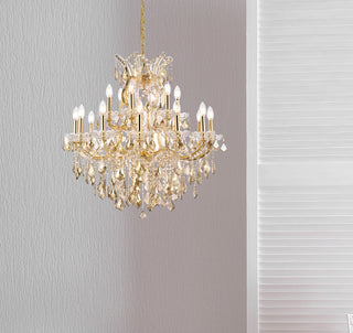 Elegant Lighting 2800D30-GT/RC Maria Theresa 19 Light 30"W - Chrome