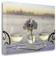 Up Close Water Glasses For Two City 3 Giclee Wrap Canvas Wall Art