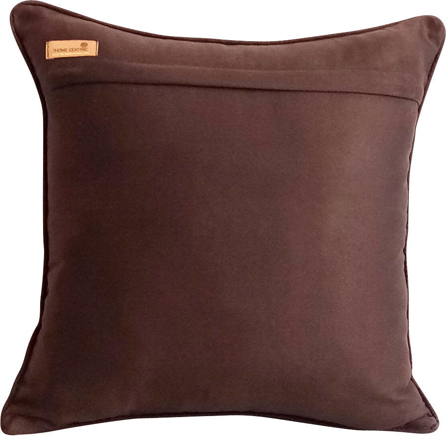 Luxury Throw Pillow Covers 14" x 14" Pillowcase Brown Silk Chevron- Chevron Cake