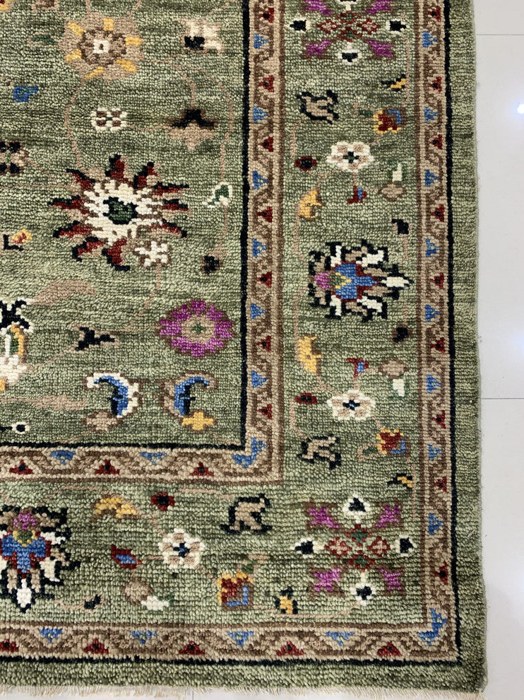 LIGHT Green Traditional Classic Bidjar Collection Area Rug