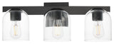 Maxim 21233CL Scoop 3 Light 22"W Vanity Light - Black