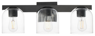 Maxim 21233CL Scoop 3 Light 22"W Vanity Light - Black