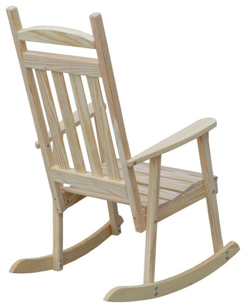 Pine Classic Porch Rocker, Unfinished