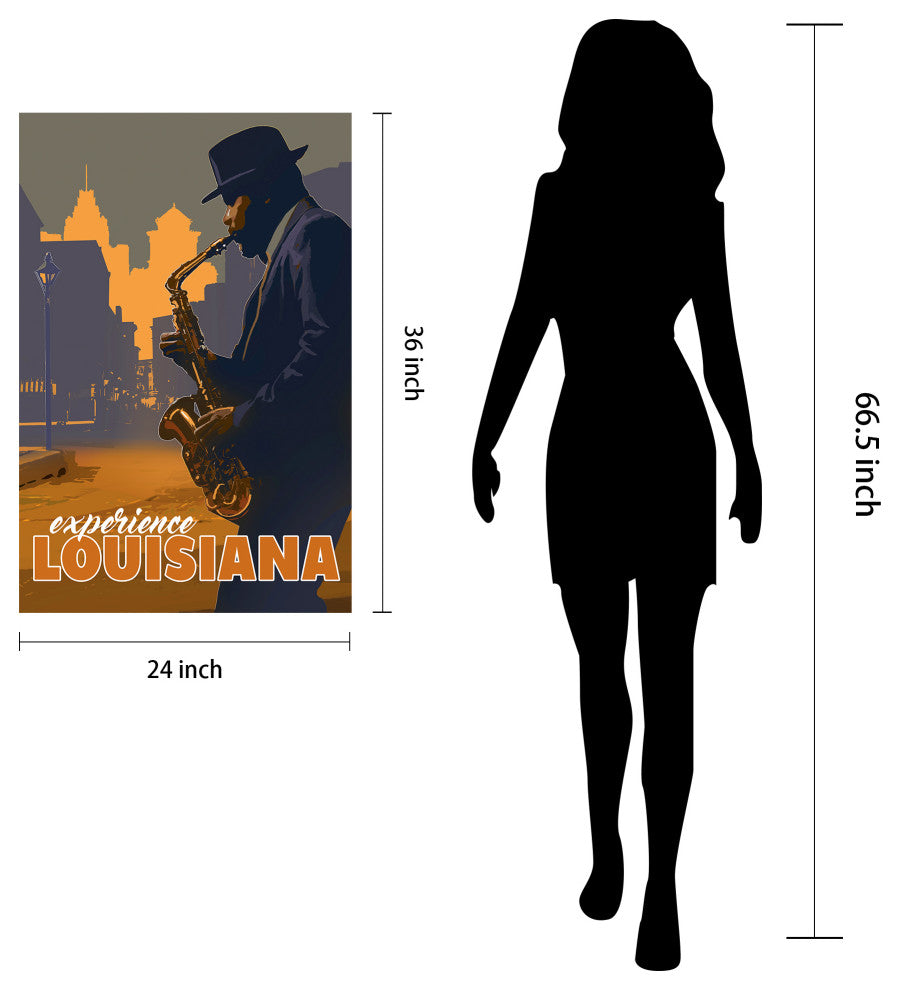 "Down In The Bayou & New York Minute" Frameless Tempered Glass Wall Art Set of 2