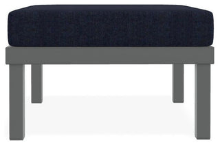 Larssen Cushion Deep Seating Outdoor Ottoman, Indigo/Graphite