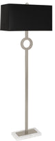 Oculus Floor Lamp, Black, Antique Silver
