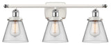 Innovations 916-3W-WPC-G62-LED 3-Light Vanity Light, White, Polished Chrome