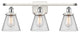 Innovations 916-3W-WPC-G62-LED 3-Light Vanity Light, White, Polished Chrome