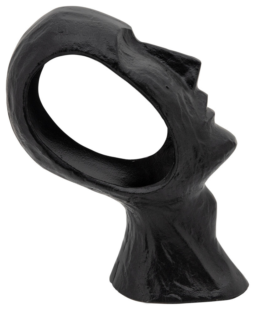 11" Metal Face Deco, Black