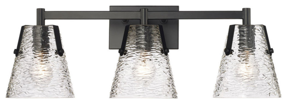 Z-Lite 1101-3V Analia 3 Light 10"W Vanity Light - Matte Black