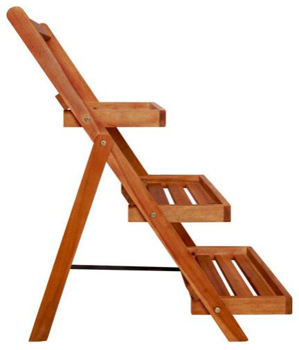 Vidaxl 3-Tier Plant Stand 19.7"x24.8"x31.5" Solid Acacia Wood
