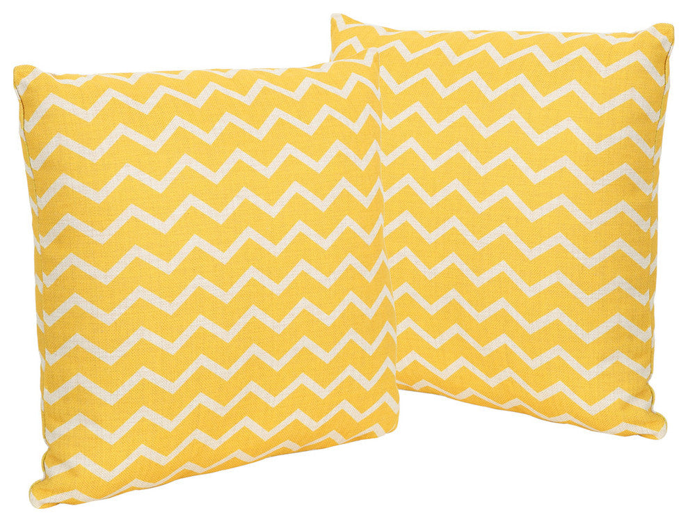 Randy Outdoor 18" Water Resistant Square Pillows, Set of 2