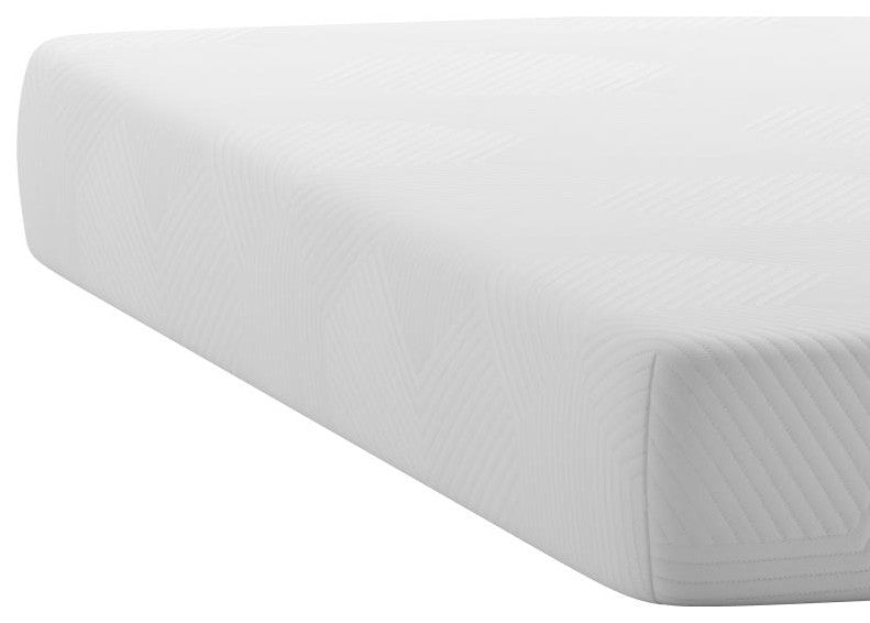 Jasmine Charcoal & Green Tea Cooling Gel Memory Foam 8" CertiPUR-US Mattress, White, King