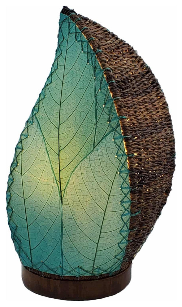 Leaflet Table Lamp Sea Blue