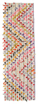 Rug N Carpet - Handwoven Oriental 3' 4" x 10' 9" Rustic Runner Kilim Rug