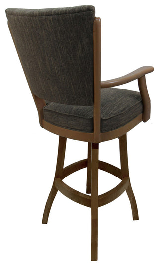 Classic Bar Stool, Sanora Brown, Light Oak, 30"