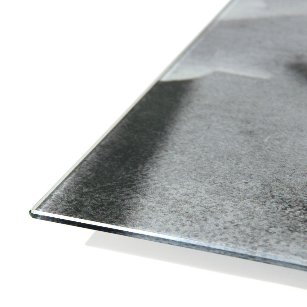 "Dark Ranunculus I B" Frameless Reverse Printed Tempered Art Glass Wall Art