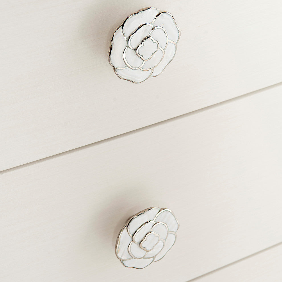 Bernhardt Silhouette Nightstand, Eggshell Finish 34 inch