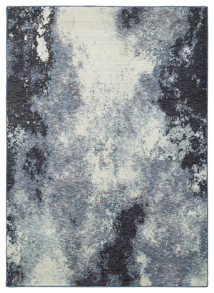 Elements Patina Navy/Ivory Area Rug, 8'6"x11'7"