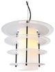 Ramsay Pendant Lighting, Bronze, Frosted Glass Layers