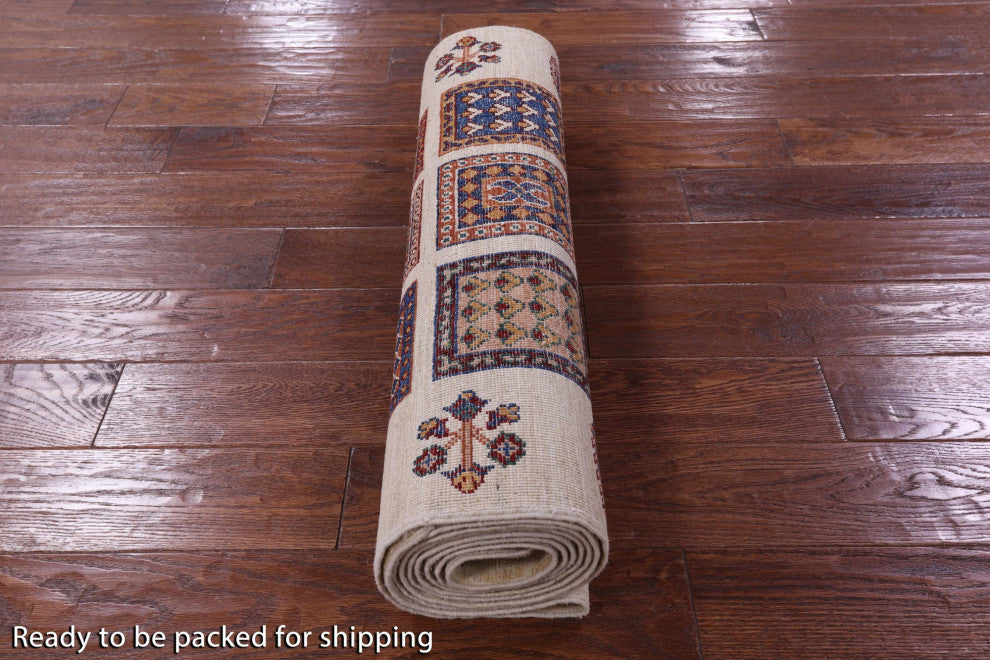 2' 9" X 10' 4" Persian Garden Design Handmade Runner Rug Q11238