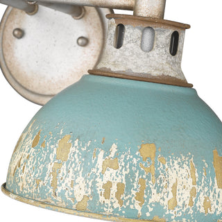 Golden Lighting 0865-BA2 TEAL Kinsley 2 Light 19"W Vanity Light - Aged