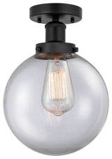 Beacon 1-Light 6.5" Semi-Flush Mount Matte Black