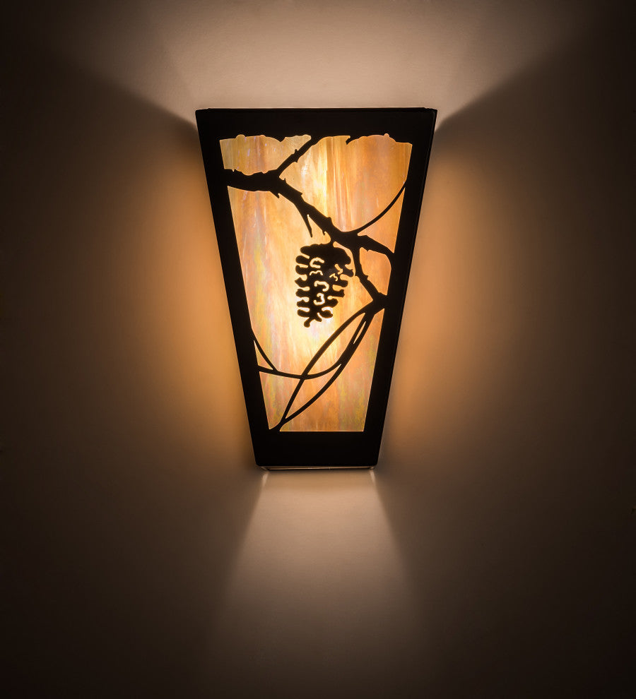 11 Wide Whispering Pines Wall Sconce