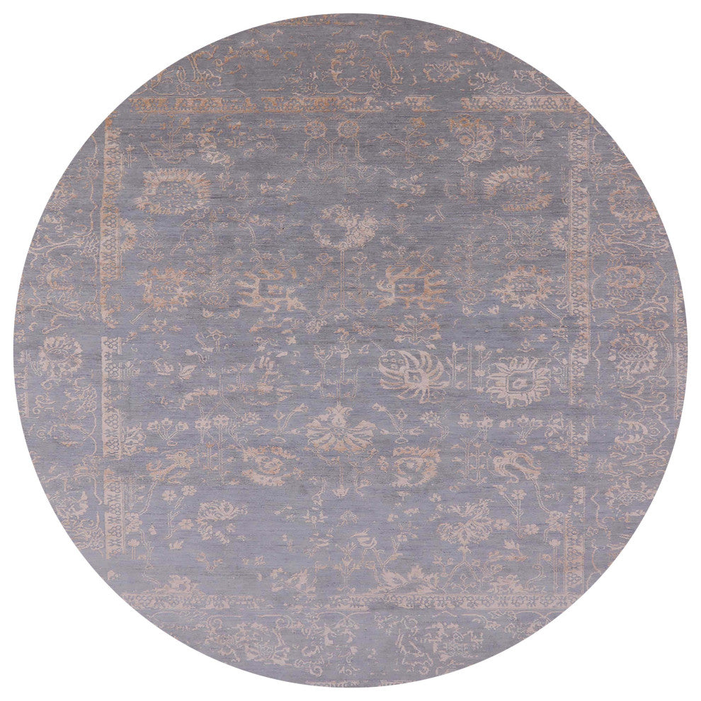 Ahgly Company Indoor Round Mid-Century Modern Area Rugs, 6' Round