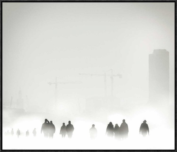 "Atmosphere" Framed Canvas Giclee by Piet Flour, 31x26"