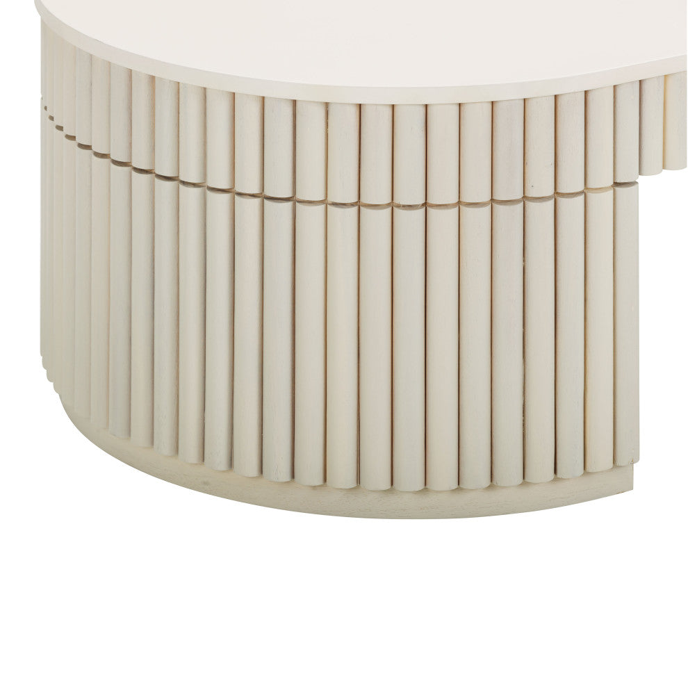 Bella Cream Oval Coffee Table