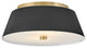 Lark Tess Medium Flush Mount, Black