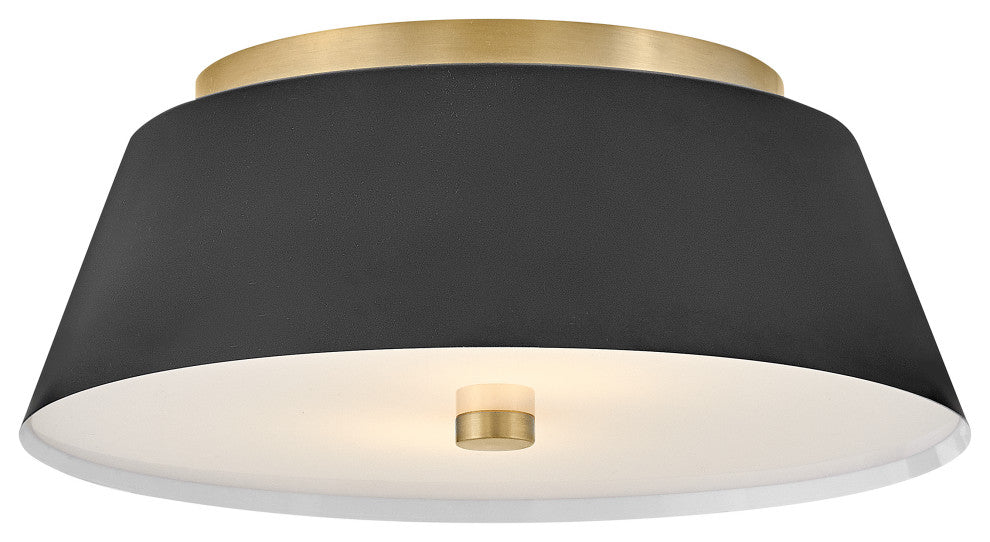 Lark Tess Medium Flush Mount, Black