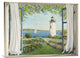 "Finestra sul faro" Stretched Canvas Giclee by Andrea Del Missier, 32x24"