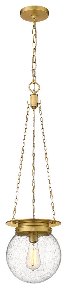 Z-LITE 1-Light Pendant, Heritage Brass