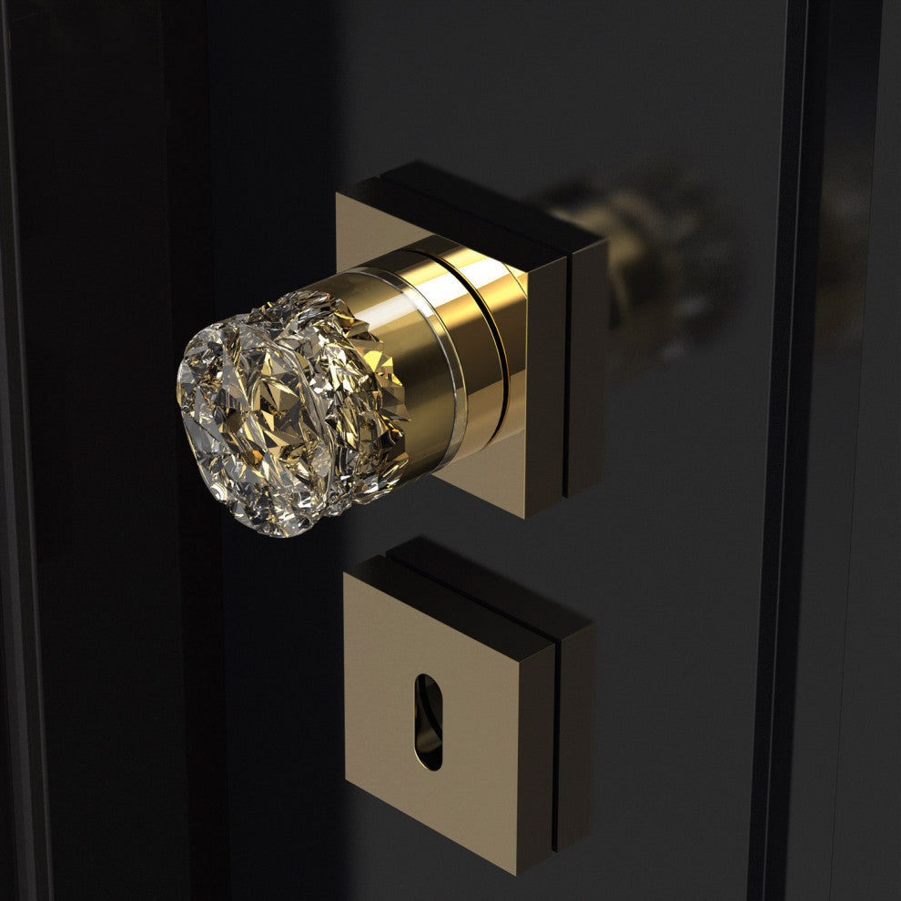 Genya Luxury Crystal Privacy Pin Door Handle