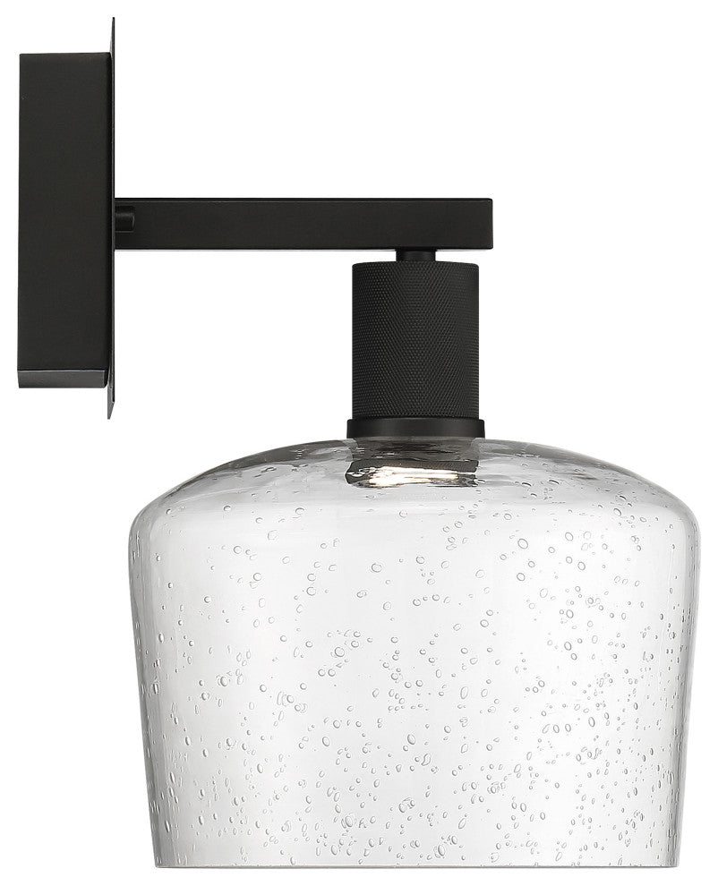 Access Port Nine 1-Light Chardonnay LED Wall Sconce Matte Black
