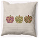 20" x 20" Apples Indoor/Outdoor Polyester Throw Pillow, Dusty Rose