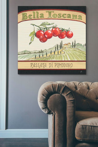 Tuscan Flavor V' by Daphne Brissonnet, Giclee Canvas Wall Art, 37"x37"