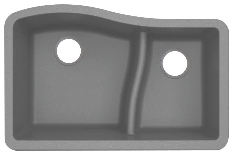 Transolid Aversa SilQ Granite 32-in. Undermount Kitchen Sink within Grey