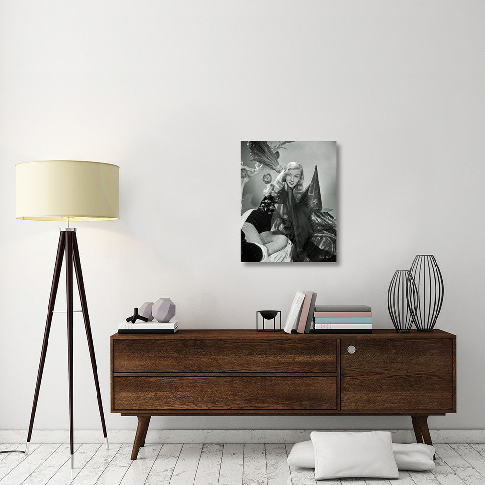 "I Married a Witch - Veronica Lake" Canvas Giclee, 24"x30"